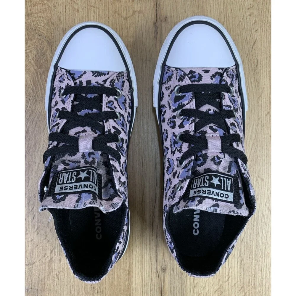 Converse Chuck Taylor Eva Lift Heart Print Platform Junior Kids Size 3